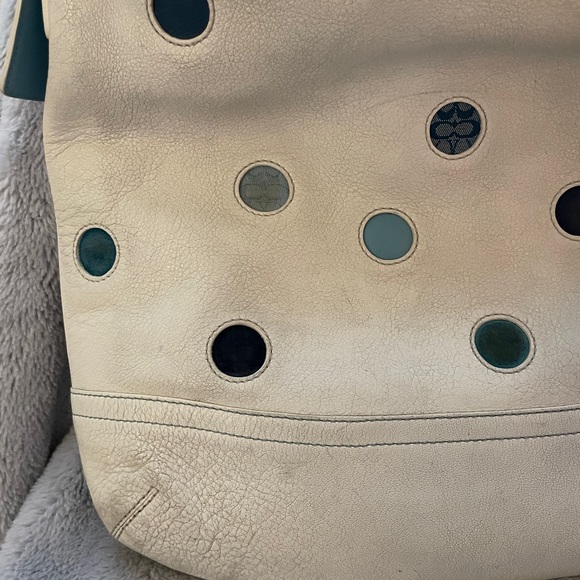 (RARE) polka dot Coach hobo shoulderbag - Picture 3 of 14